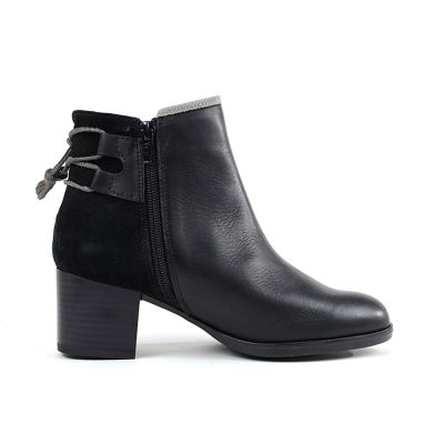 BOOTS ANDRE FEMME CUIR NOIR